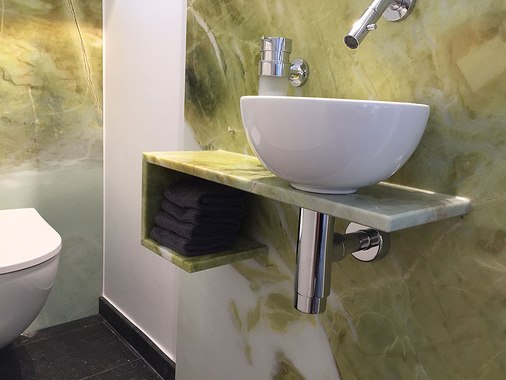 Green Abbey / Belgisch Granit Badezimmer — Detail