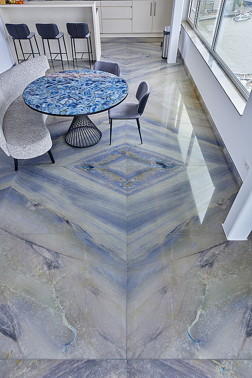 Azul Imperial Bodengestaltung — Perspektive