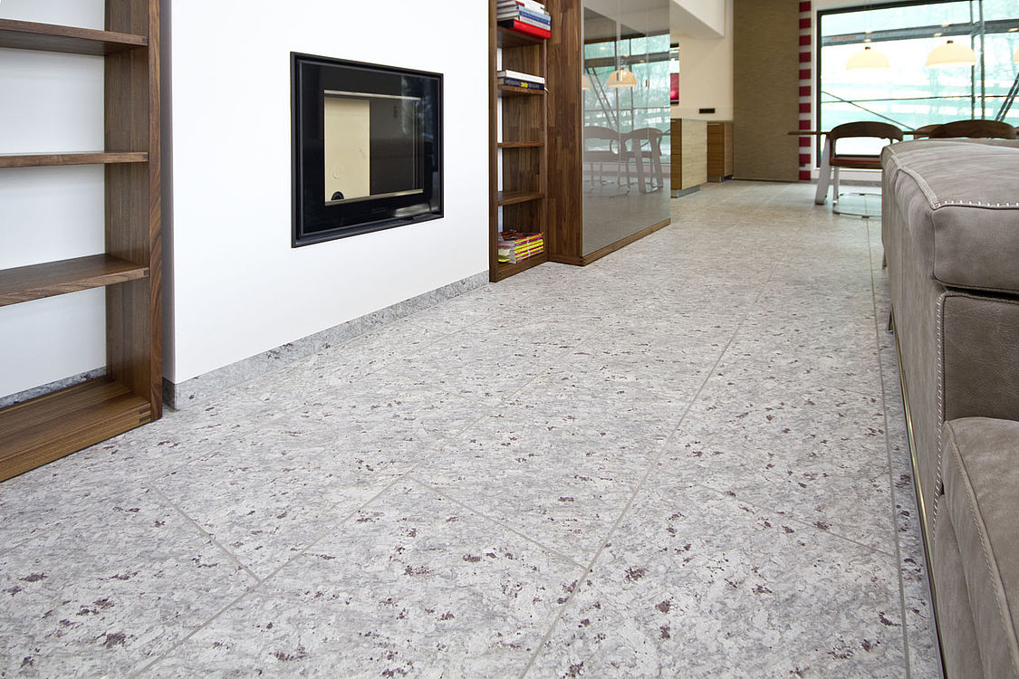 Blossom White Bodengestaltung — Nahaufnahme