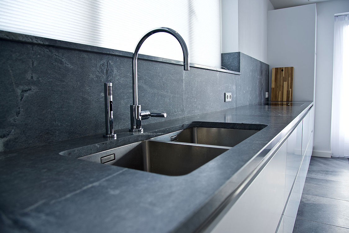 Sky Blue Küche — Nahaufnahme